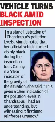 Maharashtra Minister Pankaja Munde Issues Stern Warning to Polluting Industries in Chandrapur