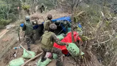 Manipur Security Forces Demolish 21 Illegal Bunkers, Seize 13 IEDs in Major Crackdown