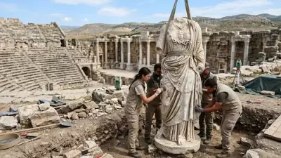 Marble Statue of Goddess Athena Unearthed in Ancient Greek City