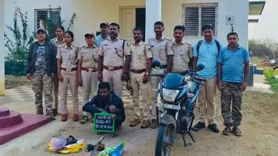 Midnight Raid in Nagarahole: Poacher Arrested, Two Escape on Motorcycle