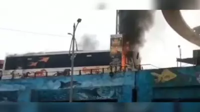 MSRTC bus catches fire near Thane station, 12 passengers escape unhurt
