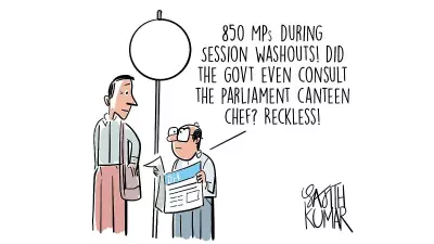 Parliament Session Washouts: A Cartoonist's Take on Political Gridlock