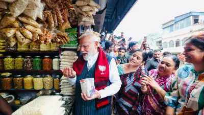 PM Modi's Jhalmuri Snack Steals Spotlight After Fiery West Bengal Rally