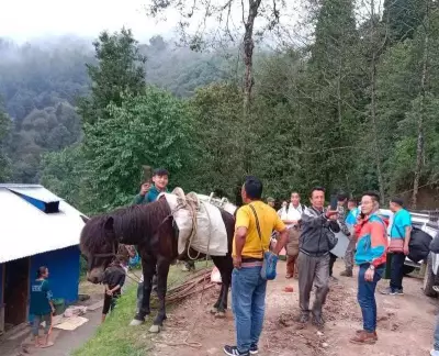 Polling Team's 16-Hour Trek to West Bengal's Highest Booth in Samden