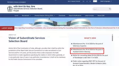 PSSSB ADA Recruitment 2026: Apply for 170 Assistant District Attorney Posts