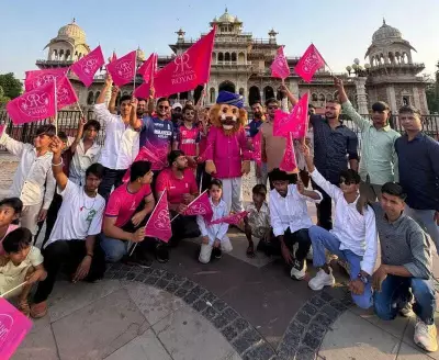 Rajasthan Royals' Moochu Singh Energizes Jaipur with Halla Bol Spirit at Albert Hall