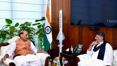 Shivakumar Asks Rajnath Singh to Relax Height Restrictions Near Bengaluru Defence Airports