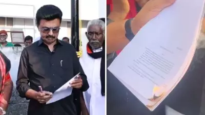 Tamil Nadu CM MK Stalin Burns Delimitation Bill Copy, Warns of Dravidian Land Fire
