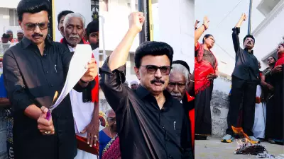Tamil Nadu CM Stalin Burns Delimitation Bill Copy, Calls It 'Black Law'