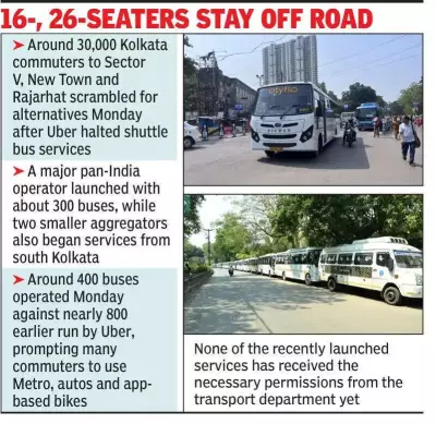 Uber Shuttle Exit Disrupts 30,000 Kolkata IT Commuters, New Services Emerge