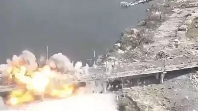 Ukraine Makes Military History: Drones Demolish Russian-Held Bridge After Missiles Fail