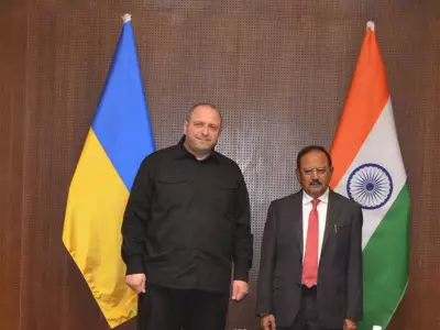 Ukraine's Security Chief Meets NSA Ajit Doval to Discuss Regional Stability Amid Conflict