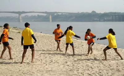 Vikas Inter College Clinches First Women's Beach Handball Title in Varanasi Thriller