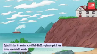 Viral Optical Illusion Challenge: Can You Spot 4 Hidden Animals in 15 Seconds?