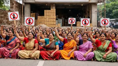 Women Stage Roadblock Protest Against Proposed Liquor Shop in UP's Kasaiganj