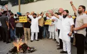 AAP Workers Protest Rajya Sabha Member Gupta's Switch to BJP