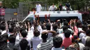 Actor Vijay's Campaign in Trichy Sparks Chaos, Accidents, and Police Injury