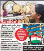 Anganwadi Worker Amita Aims for Everest After Kilimanjaro Success