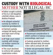AP High Court Rejects UK Custody Orders, Prioritizes Child Welfare in Landmark Ruling