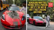Bengaluru Entrepreneur's Pothole Fix with Porsche Sparks Online Debate