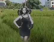 Beyoncé Spotted Guarding Crops in Bali, Crows Beware of Pop Icon
