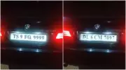 BMW Driver's High-Tech Crime: Flips Number Plate in Seconds During Drunk Driving Check