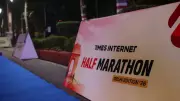 BSF DIG Ajeet Kumar Singh Inspires at Times Internet Half Marathon in Delhi