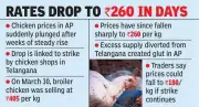 Chicken Prices Plummet in Andhra Pradesh Amid Telangana Strike