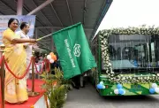 Delhi CM Rekha Gupta Flags Off Fleet of 200 New Electric Buses in Major Green Push