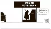 DH Cartoon Sparks Debate on Women as a Political Vote Bank
