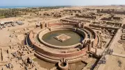 Egyptian Team Discovers Rare Round Water Temple at Pelusium Site
