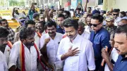 Election Flying Squad Inspects TVK Chief Vijay's Vehicle Near Madurai