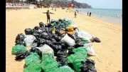 Goa's Grande Island Cleanup: Divers Remove 180 Bags of Trash from Pristine Waters