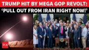 GOP Splinters Over Iran War As Trump Faces Backlash, Midterm Crisis Looms