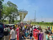 Greater Noida West Residents Protest Metro Delay, Demand Urgent Action