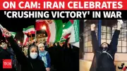 Iran Celebrates Ceasefire Announcement With Street Festivities