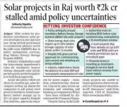 Jaipur Solar-BESS Integration Stalled Despite SOPs, 500 MW Projects Hit