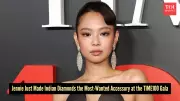 Jennie's TIME100 Gala Look: Schiaparelli Dress and Swadesh Diamond Earrings