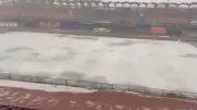Kanteerava Stadium Turns White After Heavy Hailstorm in Bengaluru