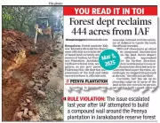 Karnataka Moves to Reclaim 444 Acres of Forest Land from Indian Air Force in Bengaluru