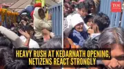 Kedarnath Temple Opening: Heavy Crowds, Queue Breaches Spark Debate on Day 1 of Char Dham Yatra