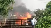 Massive Blaze Sweeps Through Slum Cluster in South 24 Parganas, Rail Services Disrupted