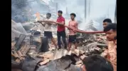 Massive Fire Destroys 18 Shops at Tinpahar Vegetable Market in Sahibganj