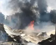 Massive Fire Engulfs Four Furniture Warehouses in Gurugram, Causes Major Damage