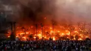 Massive Fire Renders Over 1,000 Homeless in Lucknow's Vikas Nagar, No Casualties Reported