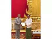 Minister of State Singh Conveys PM Modi's Greetings to Myanmar's President Hlaing