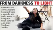 Nagpur Audience Moved by Solo Play on Helen Keller's Inspiring Journey