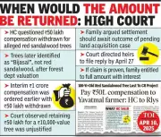 Nagpur HC asks farmer's family to return ₹50 lakh after tree species mismatch