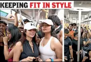 Nagpur Metro Hosts Moving Fitness Party on Sunday Evening Commute