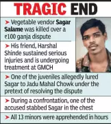 Nagpur Police Detain 13 Minors in Murder Case Over Rs100 Ganja Dispute